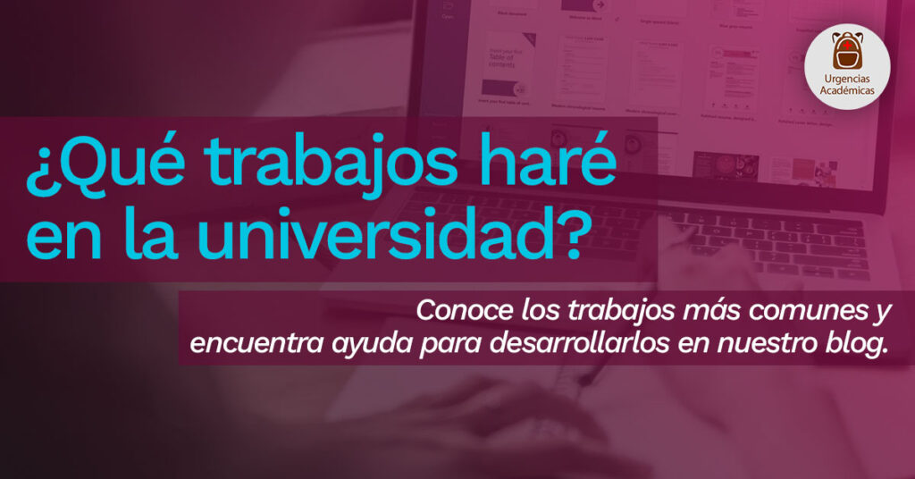 Qué  trabajos haré en la universidad